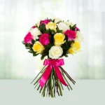 1-bouquet-24-pink-white-roses-flowershopindia