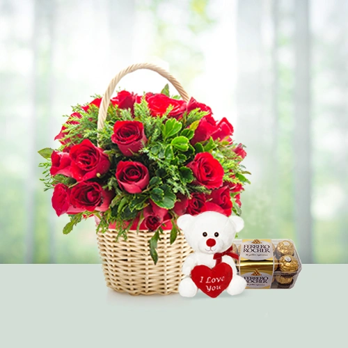 12-red-roses-ferrero-rocher-chocolates-teddy-flowershopindia