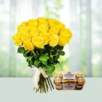 12-yellow-roses-ferrero-rocher-chocolates-flowershopindia