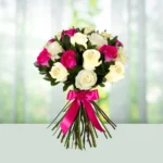 13-bouquet-12-white-or-pink-roses-flowershopindia