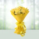 Send Flowers Bouquet 12 Yellow Colour Carnations Gift Online in India