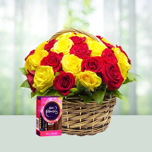 14-red-yellow-roses-cadbury-celebration-flowershopindia