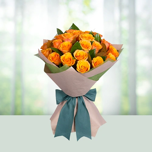141-bouquet-24-orange-roses-flowershopindia