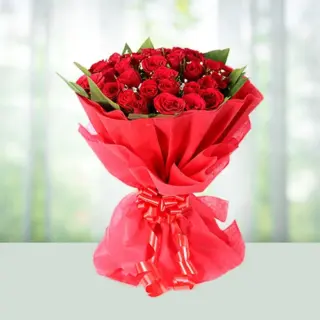 Send Flowers Bouquet 50 Red Roses Gift Online in India