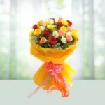 146-bouquet-12-mix-roses-flowershopindia