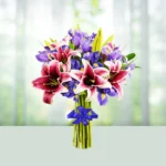 16-bouquet-7-white-pink-beautiful-lilies-flowershopindia