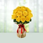 2-bouquet-14-yellow-roses-flowershopindia