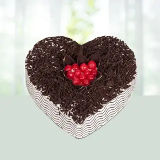 Order Black Forest Heart Shape Cake 2 Kg Gift Online in India