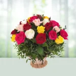 31-bouquet-16-red-pink-orange-and-yellow-roses-flowershopindia