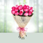 33-bouquet-15-pink-roses-flowershopindia