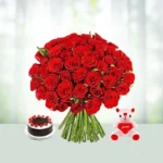 40-red-roses-teddy-1-2-kg-black-forest-cake-flowershopindia