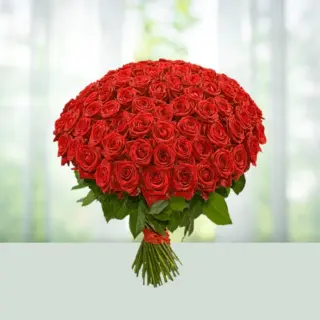 Send Flowers Bouquet 60 Red Roses Gift Online in India