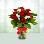 58-bouquet-10-red-roses-3-asiatic-lilies-flowershopindia