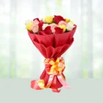 71-bouquet-18-red-white-pink-yellow-roses-flowershopindia