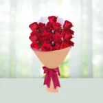 Send Flowers Bouquet 24 Red Roses Gift Online in India