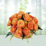 Send Flowers Basket 20 Orange Roses Gift Online in India