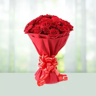 Send Flowers Bouquet 15 Red Roses Gift Online in India