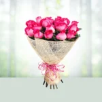93-bouquet-12-pink-roses-flowershopindia