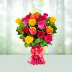 94-bouquet-15-mix-roses-flowershopindia