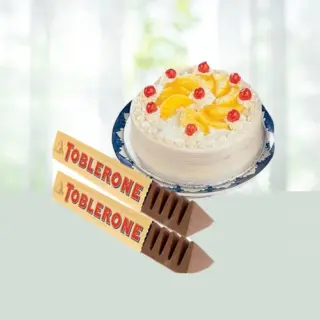 Order Cake with Chocolates Half Kg Gift Online in India