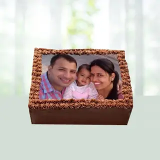 Order Chocolate Photo Cake 1 Kg Gift Online in India