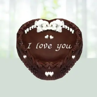 Order Eggless Heart Chocolate Truffle Cake 1 Kg Gift Online in India